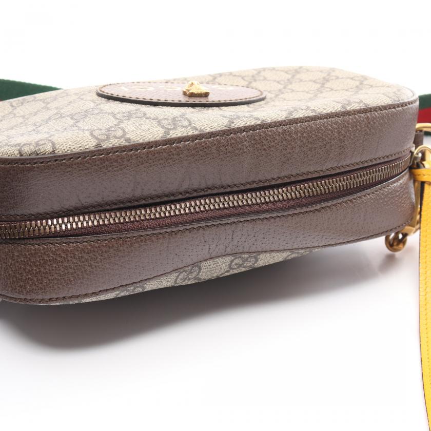 Gucci GG Supreme Neo Vintage Sherry Line Messenger Bag Shoulder Bag PVC Leather Multicolor 881605