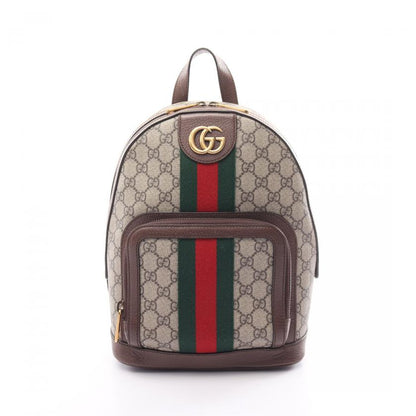 Gucci Ophidia GG Supreme Backpack Rucksack PVC Leather Beige Multicolor 881540
