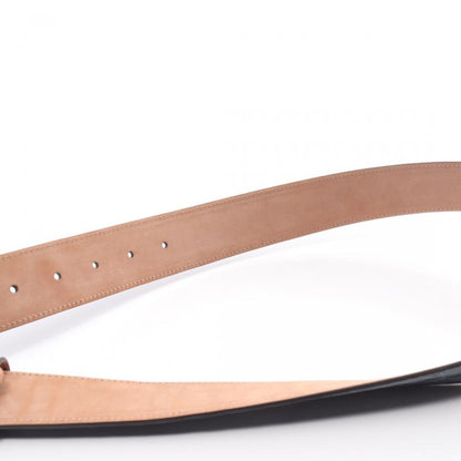 Gucci Interlocking G Belt Leather Navy Croc Embossed 885063