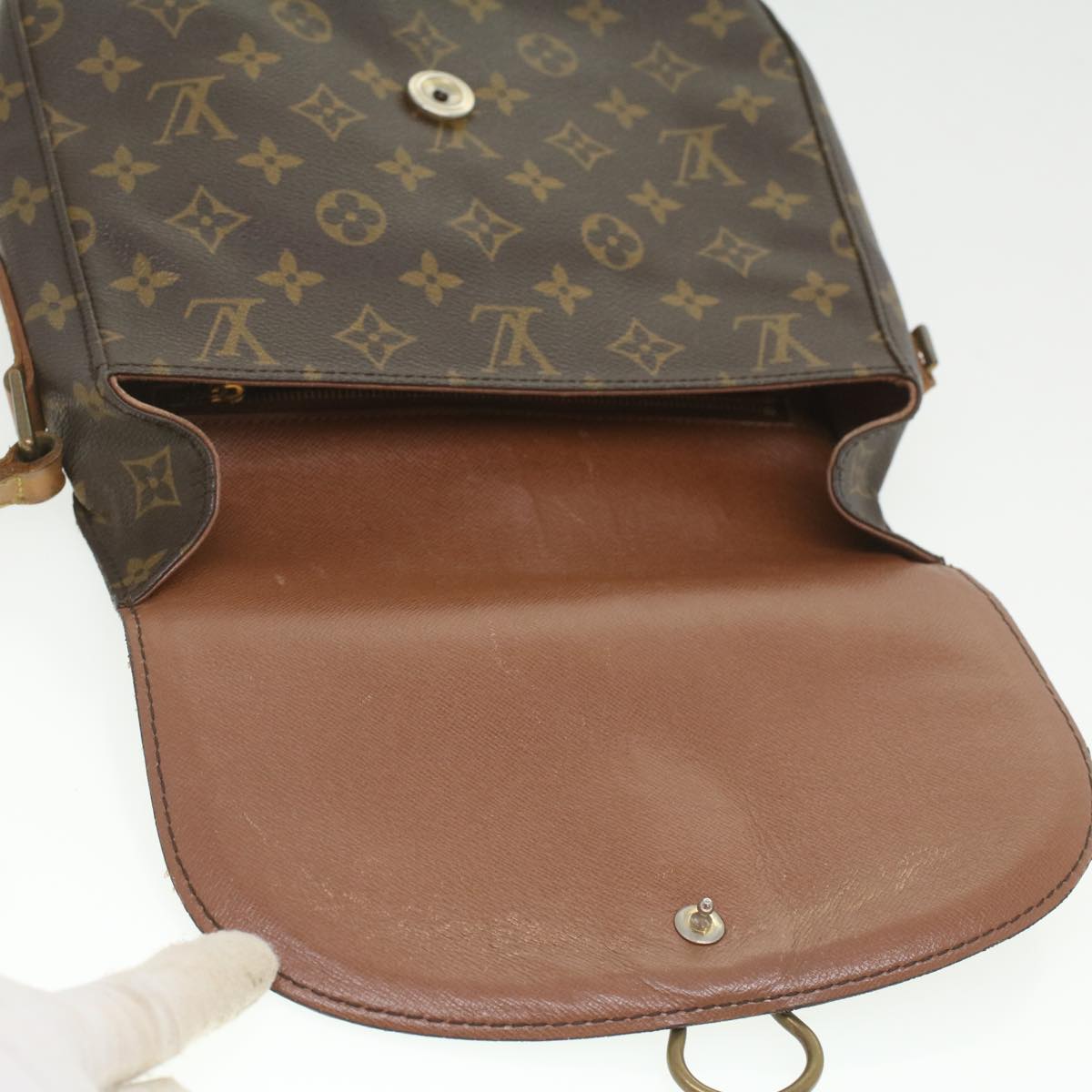 LOUIS VUITTON Monogram Saint Cloud GM Shoulder Bag M51242 LV Auth rd4280