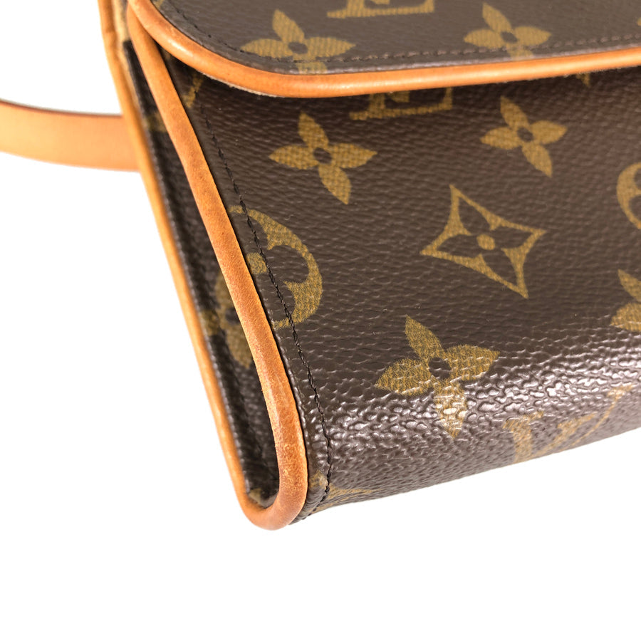 LOUIS VUITTON Monogram Pochette Florentine M51855 Waist pouch