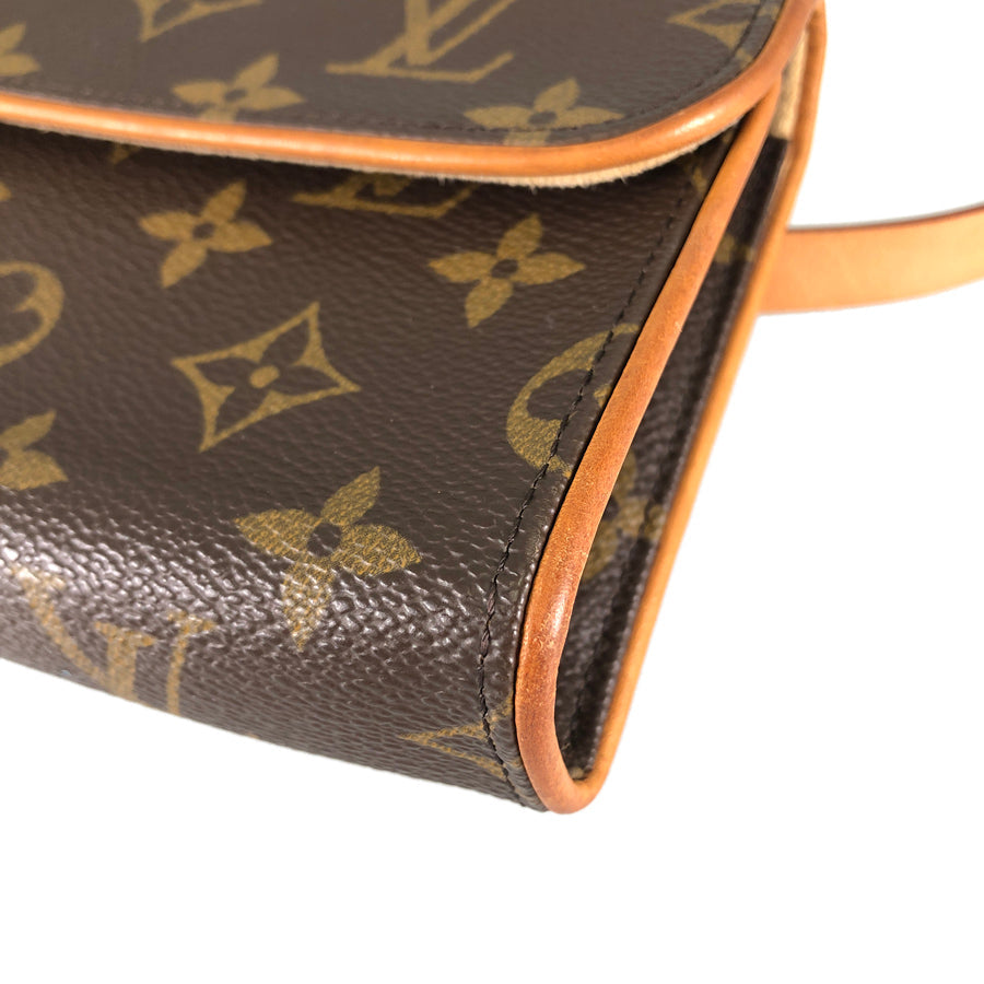 LOUIS VUITTON Monogram Pochette Florentine M51855 Waist pouch