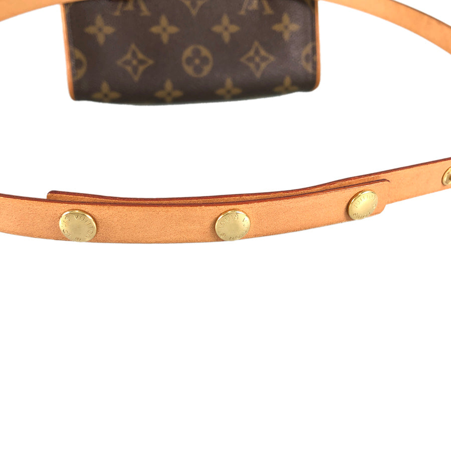 LOUIS VUITTON Monogram Pochette Florentine M51855 Waist pouch