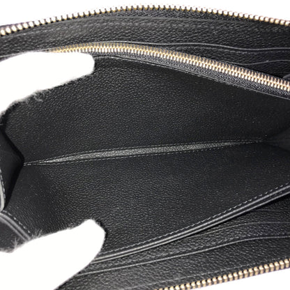 LOUIS VUITTON Bicolor Monogram Emplant Zippy Wallet purse Zip Around