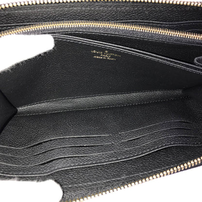LOUIS VUITTON Bicolor Monogram Emplant Zippy Wallet purse Zip Around