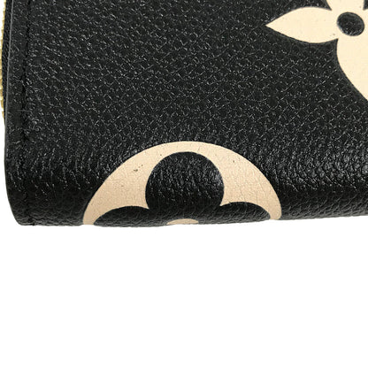 LOUIS VUITTON Bicolor Monogram Emplant Zippy Wallet purse Zip Around
