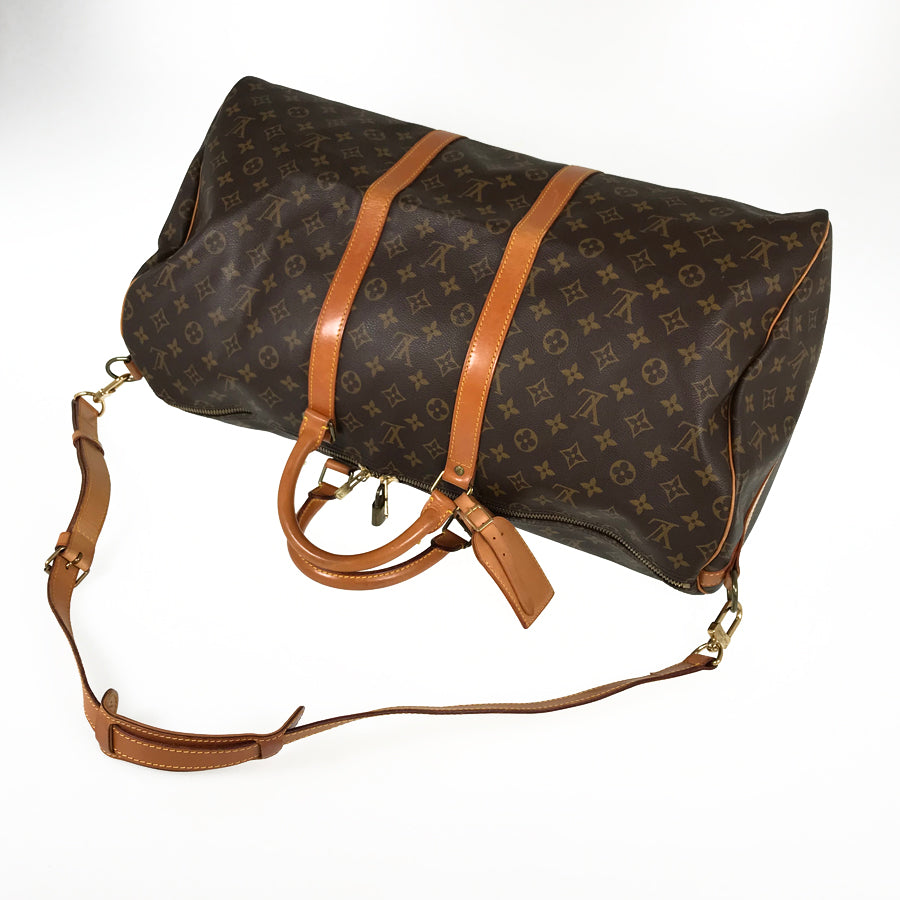 LOUIS VUITTON Monogram keepall Bandolier 55 Boston bag