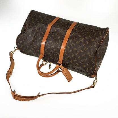 LOUIS VUITTON Monogram keepall Bandolier 55 Boston bag
