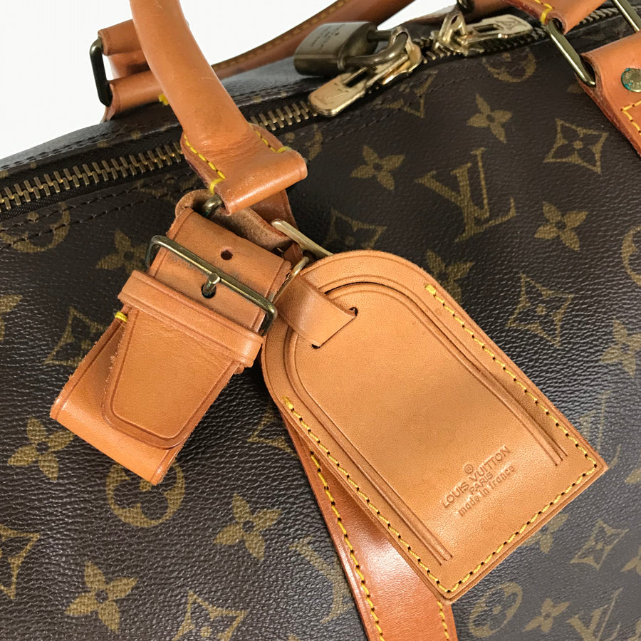 LOUIS VUITTON Monogram keepall Bandolier 55 Boston bag