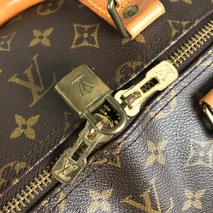 LOUIS VUITTON Monogram keepall Bandolier 55 Boston bag