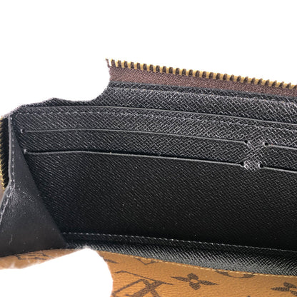 LOUIS VUITTON Monogram Reverse Portefeuille Clemence M82336 Long wallet Round zipper