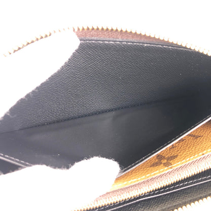 LOUIS VUITTON Monogram Reverse Portefeuille Clemence M82336 Long wallet Round zipper