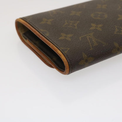 LOUIS VUITTON Monogram Pochette Twin GM Shoulder Bag M51852 LV Auth ro350
