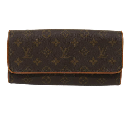 LOUIS VUITTON Monogram Pochette Twin GM Shoulder Bag M51852 LV Auth ro350