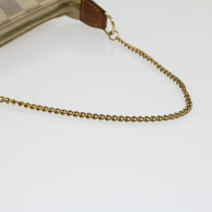 LOUIS VUITTON Damier Azur Mini Pochette Accessoires Pouch N58010 LV Auth rz439