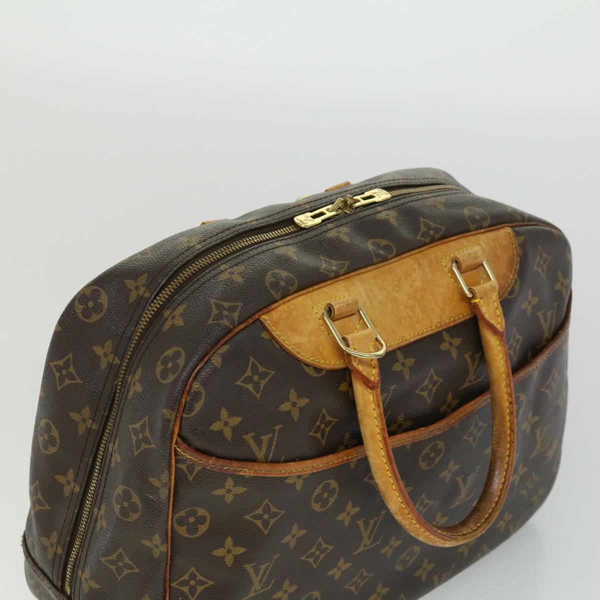 LOUIS VUITTON Monogram Deauville Hand Bag M47270 LV Auth rz519