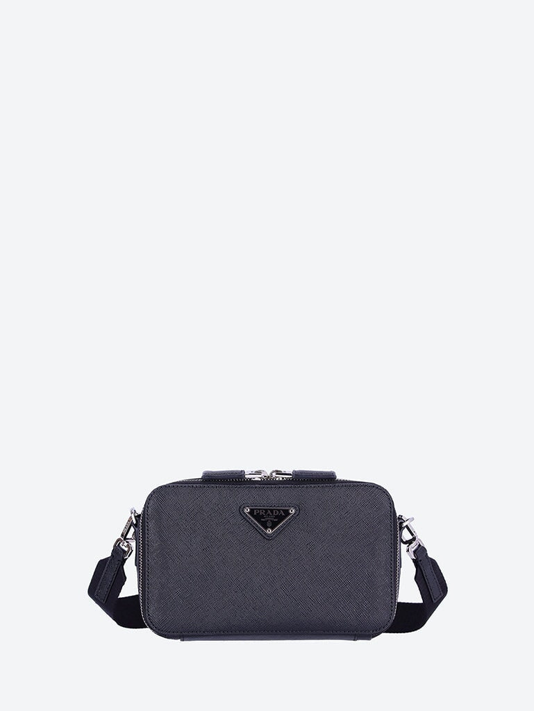 Prada Men Saffiano Travel Leather Handbag