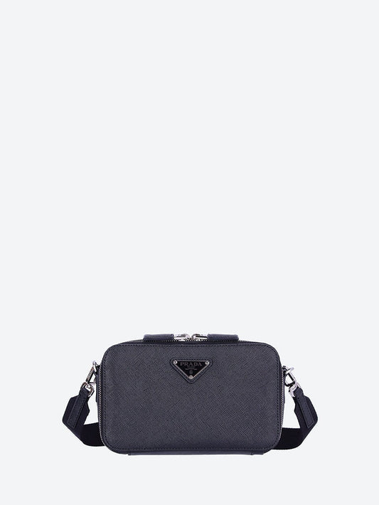 Prada Men Saffiano Travel Leather Handbag