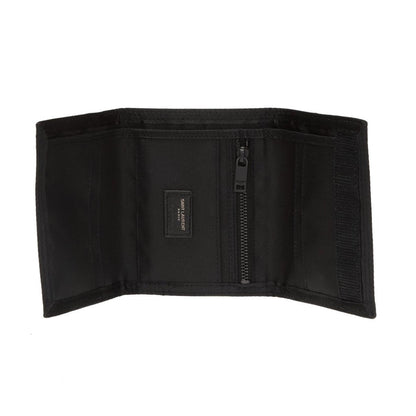 Saint Laurent Nuxx Ripstop Black Trifold Flap Wallet 588189