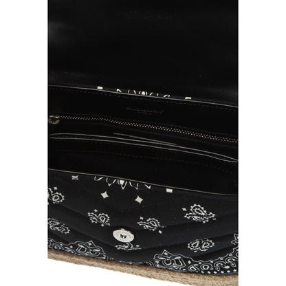 Saint Laurent Loulou Black Paisley Quilted Small Cross Body Bag 531045