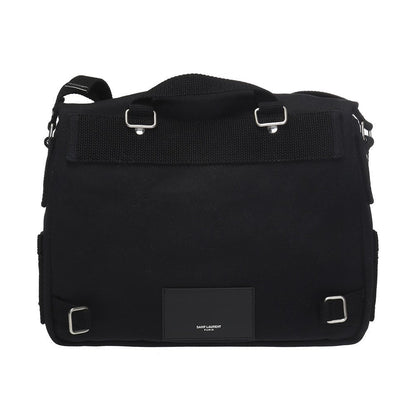 Saint Laurent Sac Army Black Canvas Messenger Bag 553972