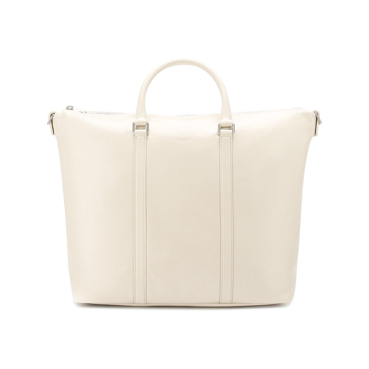 Saint Laurent Supple Ivory Leather Tote Bag 608958