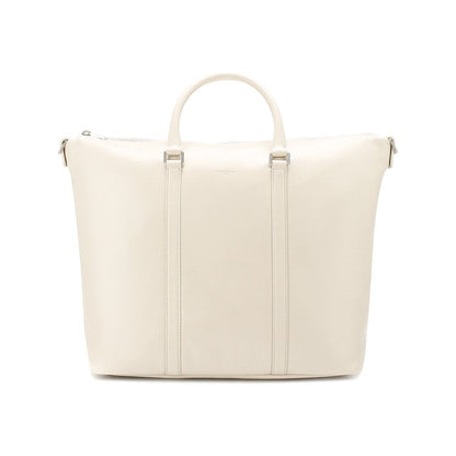 Saint Laurent Supple Ivory Leather Tote Bag 608958