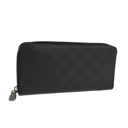 LOUIS VUITTON Damier Anfini Zippy Wallet Vertical N63548 Long wallet Round zipper