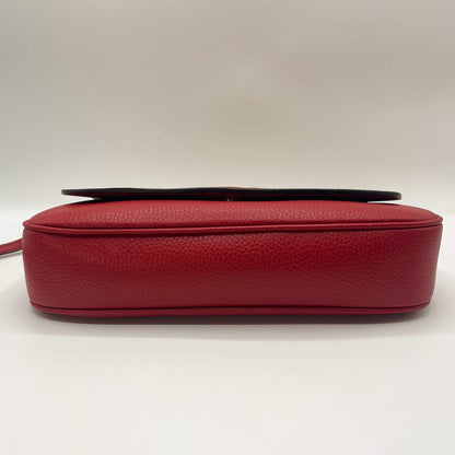 Gucci GG Soho Flap Red Leather