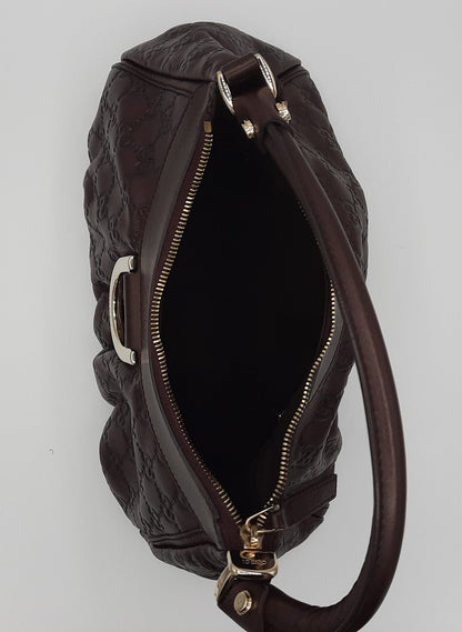 Guccissima D Burgundy Leather