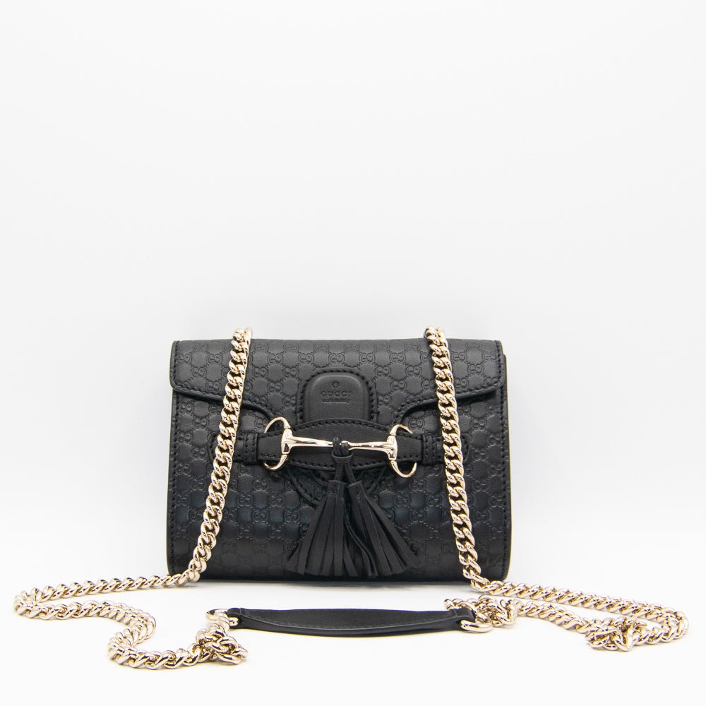 Microguccissima Emily in Black Leather 449636