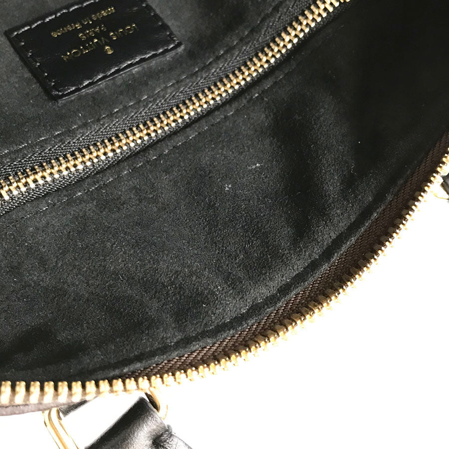 LOUIS VUITTON Monogram Petite Malle Souple 2WAY Shoulder Handbag