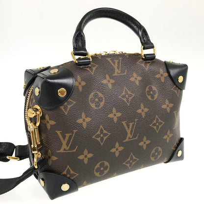 LOUIS VUITTON Monogram Petite Malle Souple 2WAY Shoulder Handbag