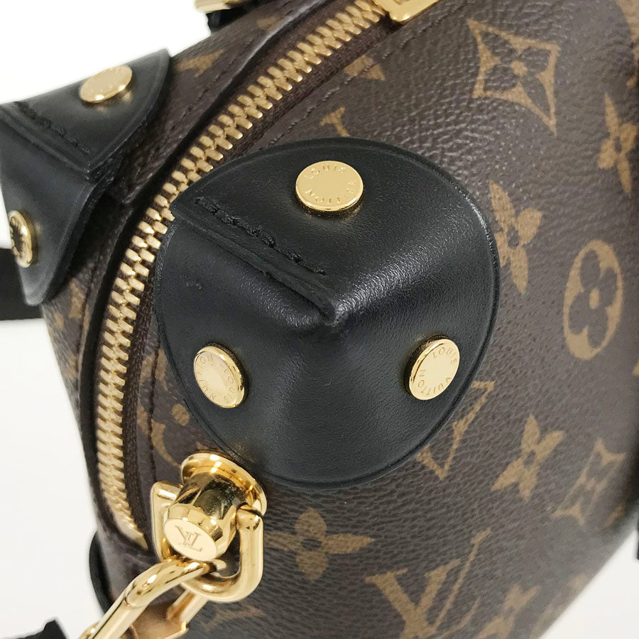 LOUIS VUITTON Monogram Petite Malle Souple 2WAY Shoulder Handbag