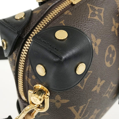 LOUIS VUITTON Monogram Petite Malle Souple 2WAY Shoulder Handbag