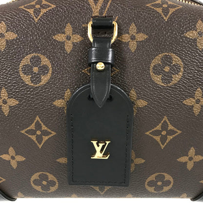 LOUIS VUITTON Monogram Petite Malle Souple 2WAY Shoulder Handbag