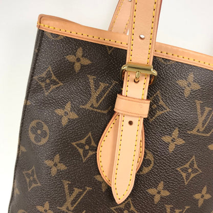 LOUIS VUITTON Monogram petit bucket M42238 Tote bag