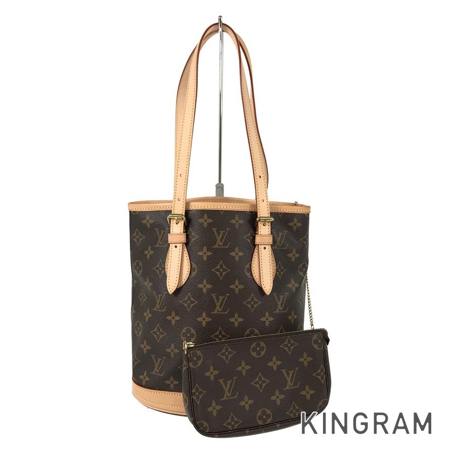 LOUIS VUITTON Monogram petit bucket M42238 Tote bag