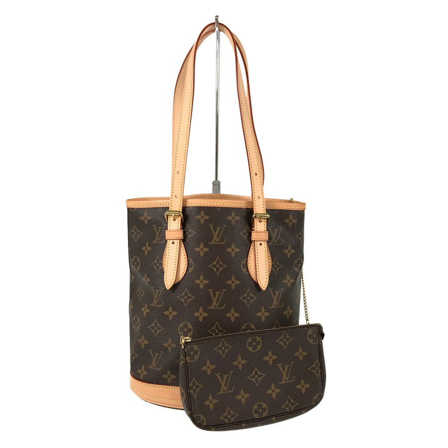 LOUIS VUITTON Monogram petit bucket M42238 Tote bag