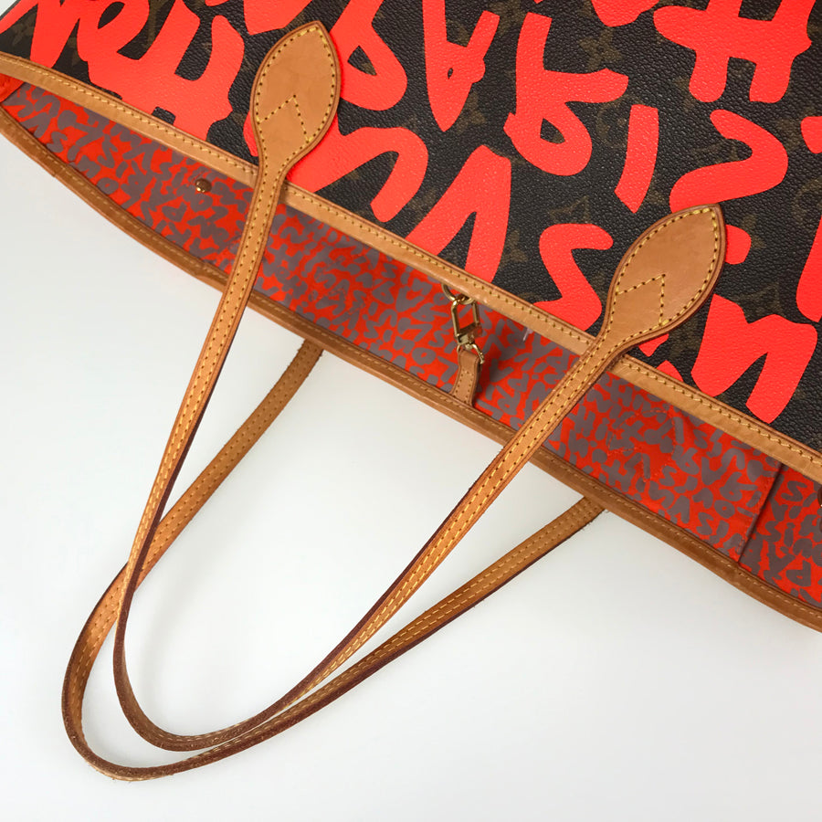 LOUIS VUITTON Monogram Graffiti Neverfull GM M93702 Tote bag