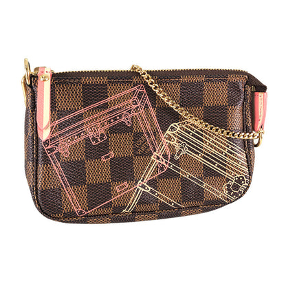 LOUIS VUITTON Damier Ebene Mini Pochette Accessoires N41433 Pouch