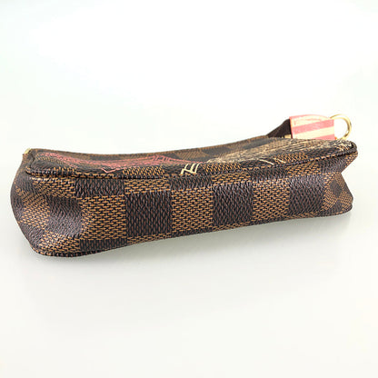 LOUIS VUITTON Damier Ebene Mini Pochette Accessoires N41433 Pouch
