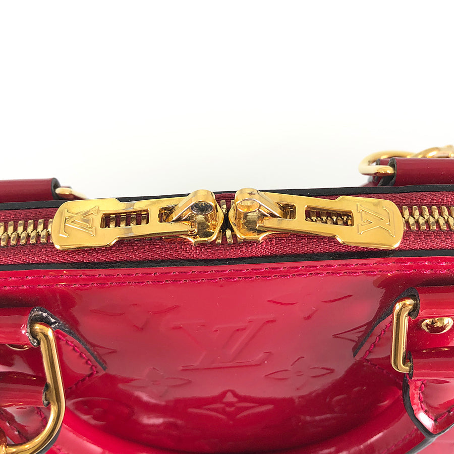 LOUIS VUITTON Monogram Vernis Alma BB M91771 Hand bag