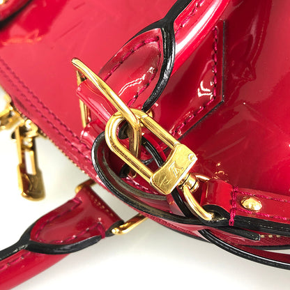 LOUIS VUITTON Monogram Vernis Alma BB M91771 Hand bag