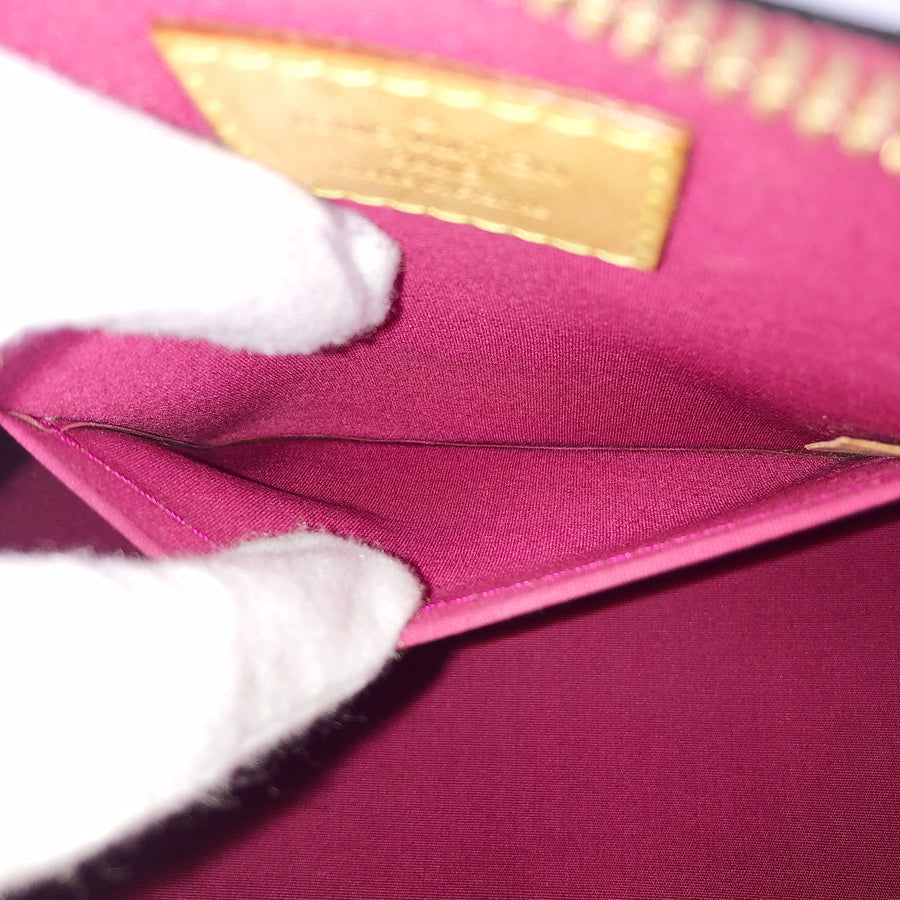 LOUIS VUITTON Monogram Vernis Alma BB M91771 Hand bag