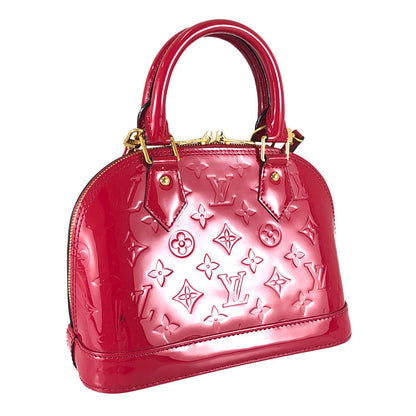 LOUIS VUITTON Monogram Vernis Alma BB M91771 Hand bag