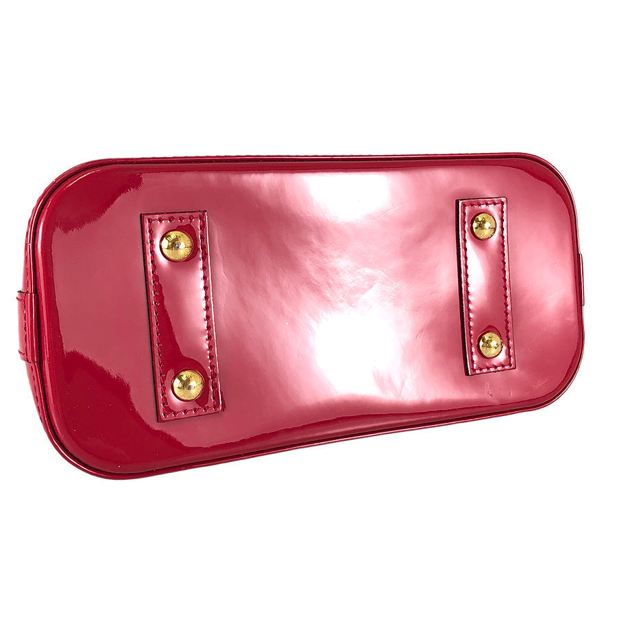 LOUIS VUITTON Monogram Vernis Alma BB M91771 Hand bag