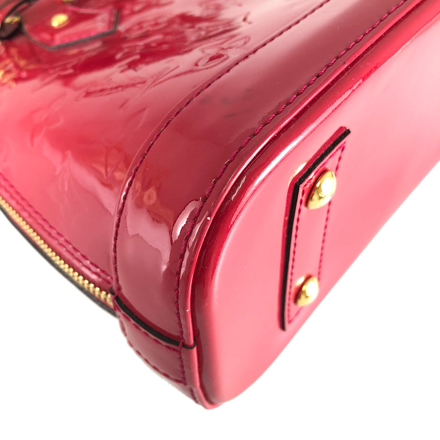 LOUIS VUITTON Monogram Vernis Alma BB M91771 Hand bag