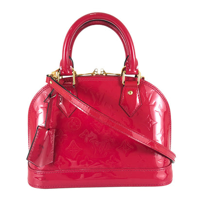 LOUIS VUITTON Monogram Vernis Alma BB M91771 Hand bag