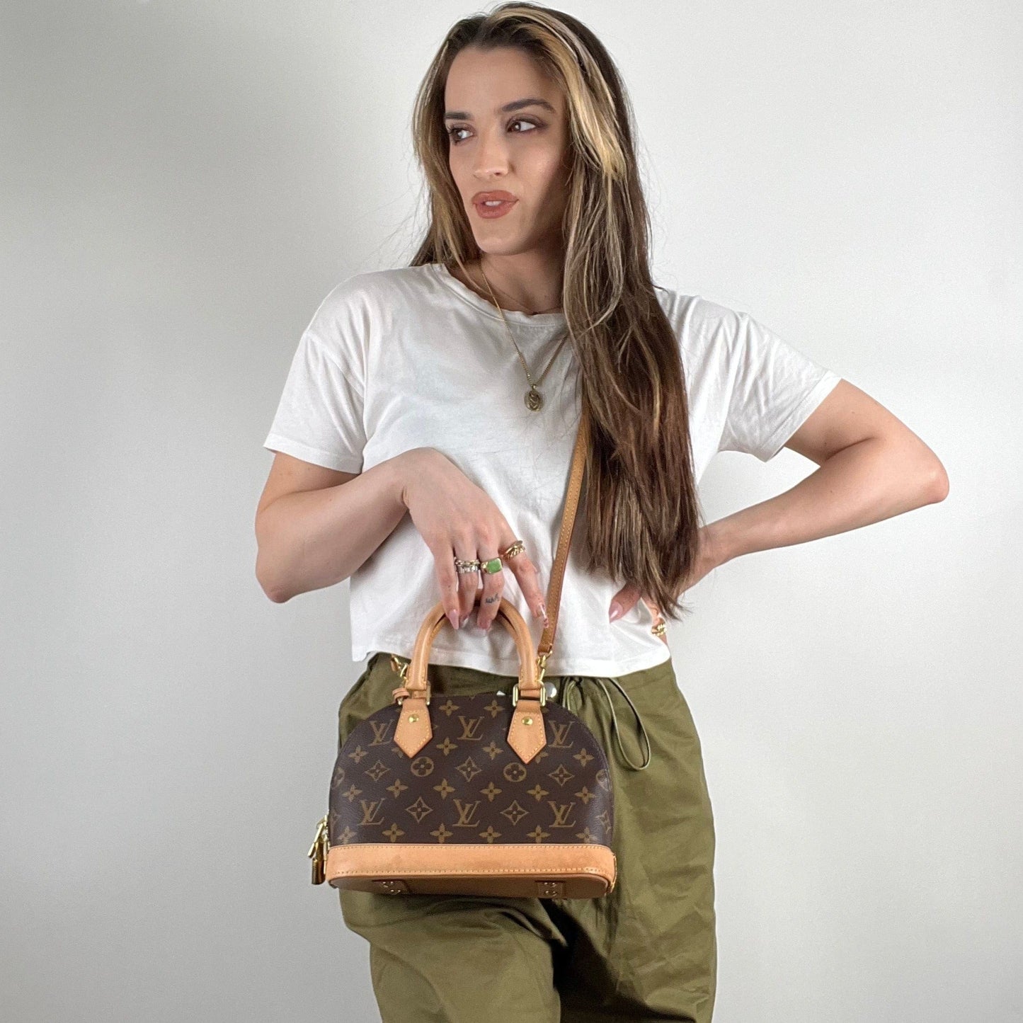 Louis Vuitton Monogram Alma BB w/ Strap